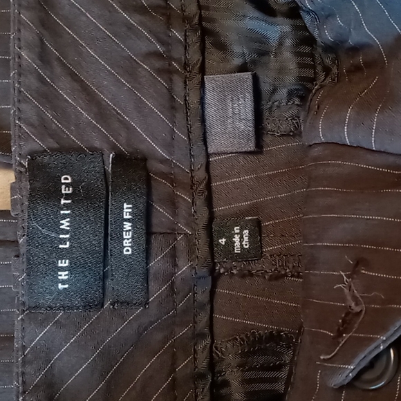 The Limited Drew Cut Striped Dress Pants Size 4 - Picture 5 of 5
